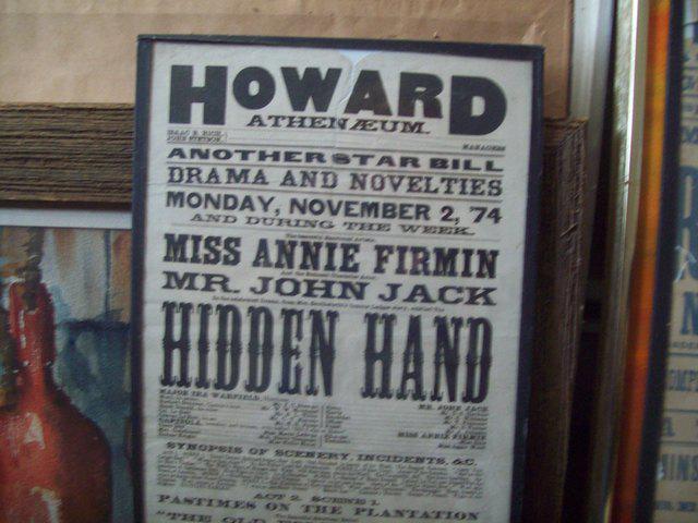 An old fashioned playbill 