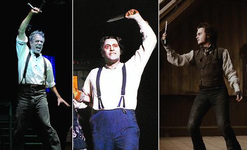 Various actors playing Sweeney Todd. 