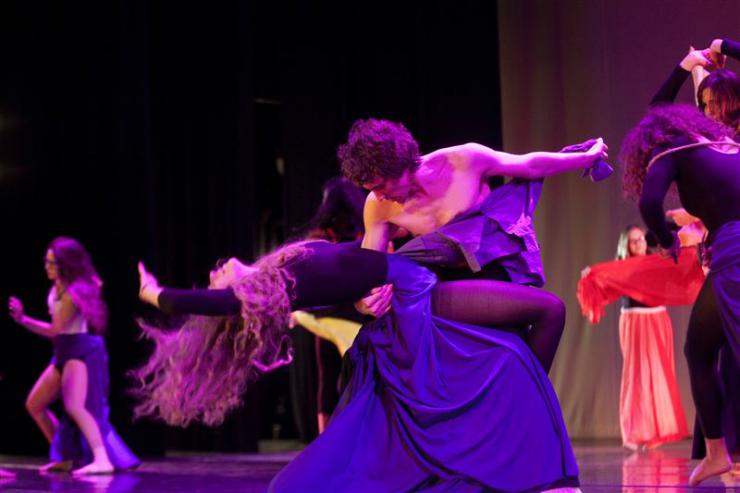 two dancers partnering