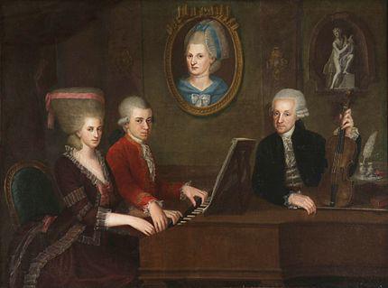 Painting of the Mozart family
