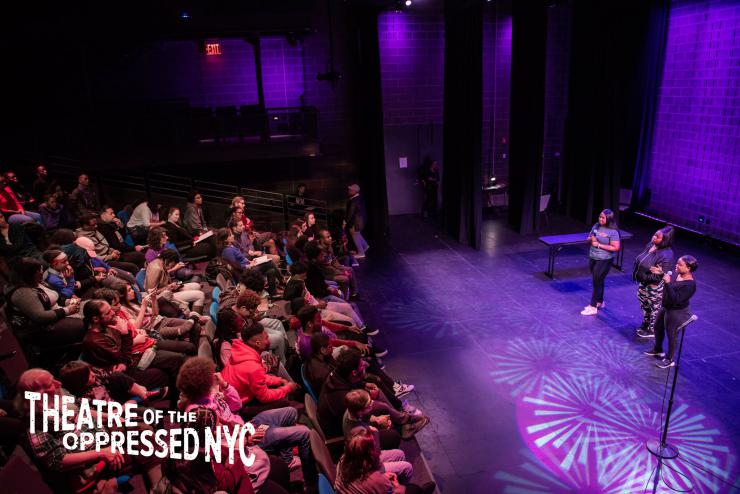 Full-house Theatre of the Oppressed NYC event