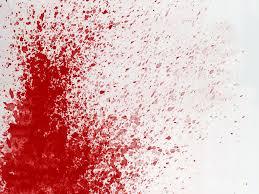 A blood splatter. 