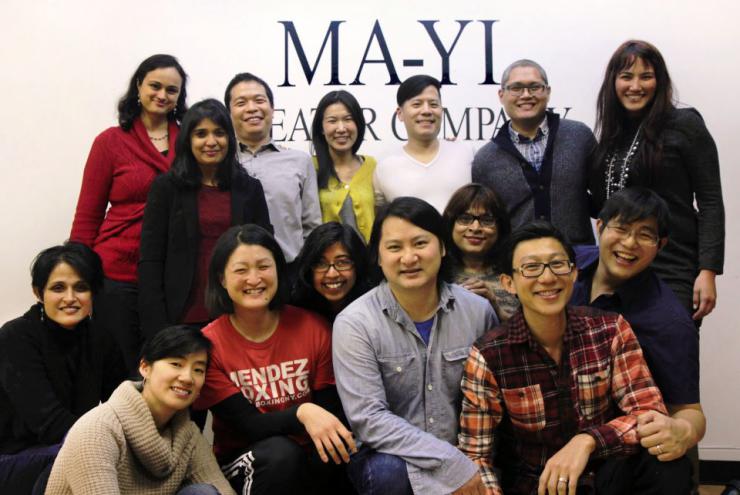 Artists in the Ma-Yi Writers Lab gathered for a photo