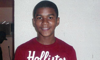 A portrait of Trayvon Martin as a child.