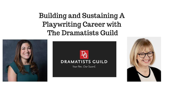 Tina Fallon, the Dramatist Guild logo, and Deborah Murad.