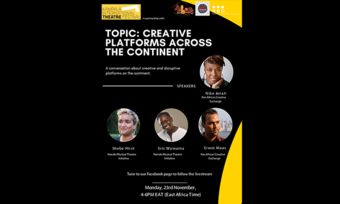 event poster for Creative Platforms Across the Continent.