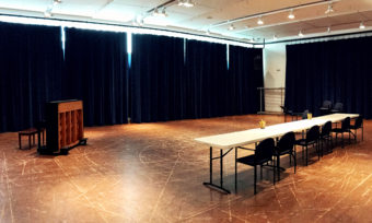 an empty audition room