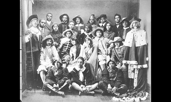Black and white photo from 1922 of Howard Players actors.