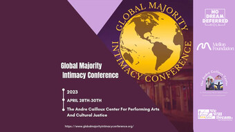 event poster for Global Majority Intimacy Director Reception.
