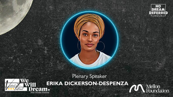 Event poster for the plenary with Ericka Dickerson-Despenza.
