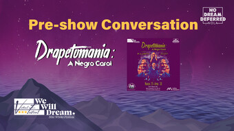 event poster for a pre show conversation on drapetomania.