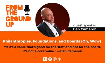 From the Ground Up Podcast Teaser image featuring guest profile image.