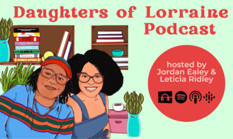 Promotional Graphic featuring the hosts of the Daughters of Lorraine Podcast.