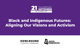 Promotional graphic for "Black and Indigenous Futures Aligning".