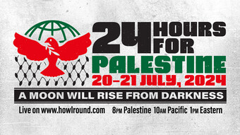 Event poster for 24 Hours for Palestine.