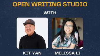 event poster for ring of keys open writing studio with kit yan and melissa yi.