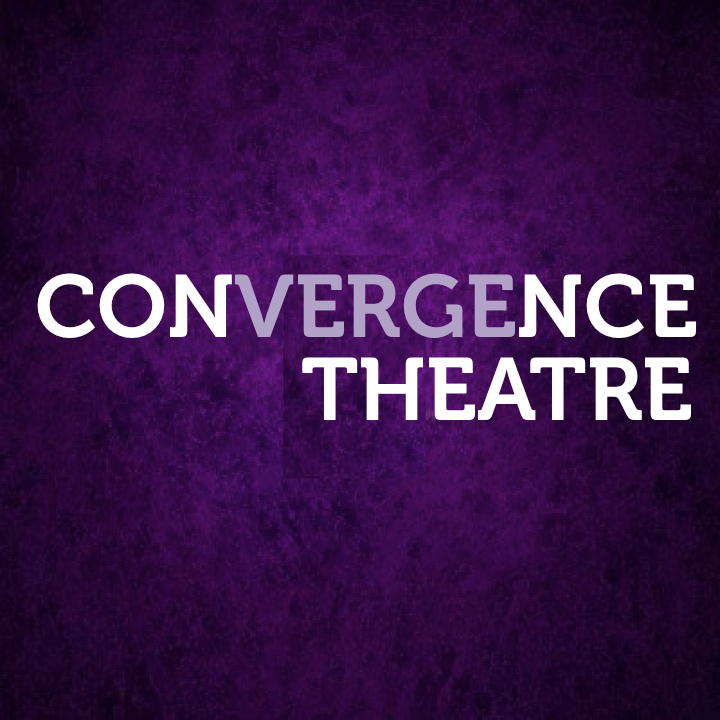 purple background with white convergence theatre