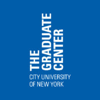 blue background with white text The Graduate Center